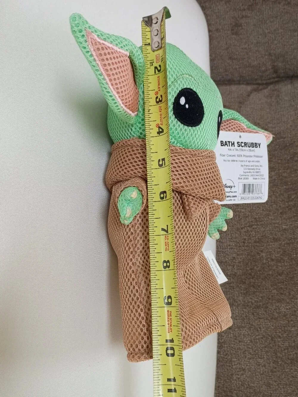 Star Wars The Mandalorian The Child/Grogu Mesh Quick-Dry Bath Toy Scrubby